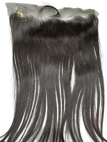 LACE FRONTAL - Size: 13x4, Type: 100% Human Hair, Color: Natural, Texture: Straight, Length: 18"