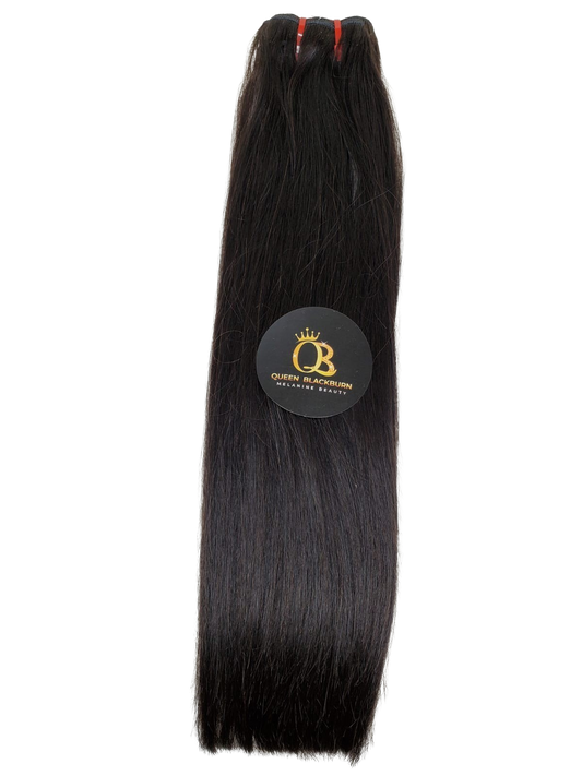 BUNDLE -  100% Human Hair, Color: Natural, Texture: Straight, Length: 12" - 24"