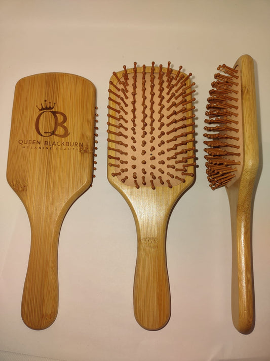 Product Details Anti-Static Detangler Hair Brush with Airbag, Eco-Friendly Scalp Massage Brush  Material: Organic Bamboo Size: 9.5" x 3.2" Color: Natural  From: Imported