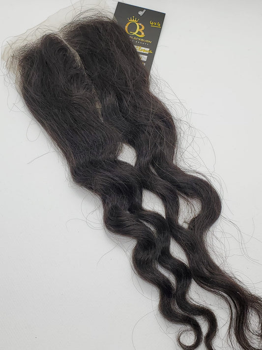 LACE CLOSURE - Size: 4x4, Type: 100% Human Hair, Color: Natural, Texture: Body Wavy, Length: 12" - 22"